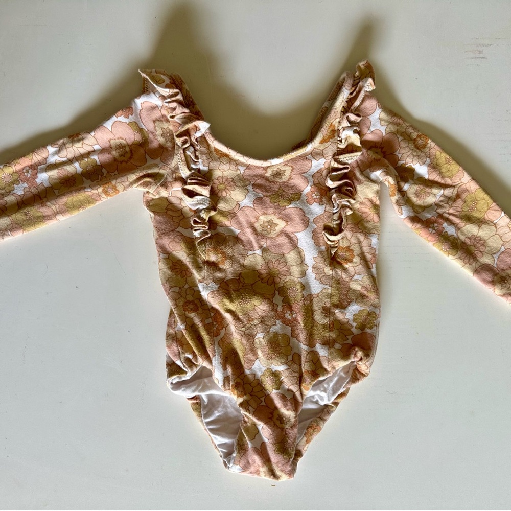 Remie Girl Floral Bodysuit/Leotard 2T